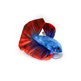 Kampffisch Betta blau/rot Kuscheltier